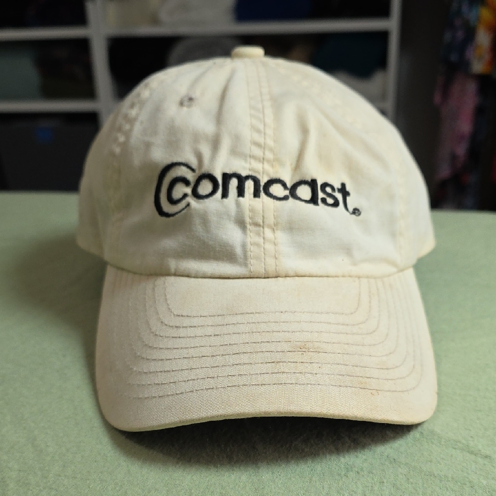 Comcast Port Authority Cream Cotton Cap